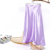2025 New Half-Body Skirt Spring And Summer Hanging-Sined Vertevery Long High-Waisted Hip A-Shaped Skirt 68HZ