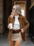 British Style Velvet Loose Leisure Millard Jacket 2025 Autumn Fashion New Frosted Velvet Suit 68HZ