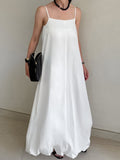 2025 Summer Sexy Design White Slings Long And Ankle Tat Dress Sexy Commuter Dress Woman 68HZ