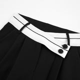 2025 Autumn Commuting Color Suit Pants Women's Casual Drag Trousers Wide Leg Trousers Design Women's Clothing 68HZ