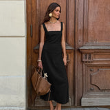 Spring/Summer 2025 Fashion New Cotton-Sanged Slings With Bare Back Dresses In Fashion 68HZ