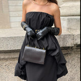 2025 Spring And Summer Fashion White Sexy Temperament Feel Shoulder Braid Personality Casual Street Style New Dress Woman 68HZ
