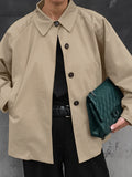 Ki-Colored Clip Casual Loose Jacket Jacket Wind 2025 Autumn And Winter Fashion New Women's Clothing 68HZ