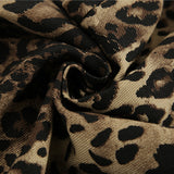 2025 Summer Retro Street Style Loose Low-Rise Leopard Trousers With Pure Cotton Wide-Footed Trousers Casual Trousers Women 68HZ
