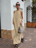 Casual Sexy Summer Ribbon Bare Back Fashion Dress Dress Cotton Can Breathe Kaat Long Dress Women's Dress 68HZ