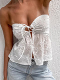 Fashion Sexy Tat-Carrying White Vest Short Top Summer Lazy Temperament 68HZ