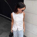 2025 Fashion New With Sleeveless Cotton Vest Loose Comfortable Commuter Top 68HZ