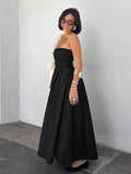 2025 Summer Babes Sleeveless Breast Temperament Dress High-End Seaside Holiday Little Black Dress Woman 68HZ