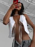 Summer Fashion Casual Cardigan With White Sexy Vest Comfortable Cotton Women's Clothing 68HZ