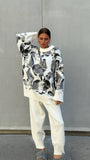 2025 New Casual Warm Suit Women's High-End Spring Color Sweater Straight Trousers Two Sets Inside 68HZ