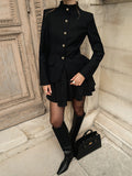 Autumn And Winter Retro Temperament With Small Suit Top Fashion Short Skirt Two Sets Of Women's Commuting Suit 68HZ