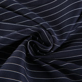 Lazy Style Retro Stripes Tibetan Cyan Loose Broad Leg Pants Female Design With High Waist Casual Mop Trousers 68HZ