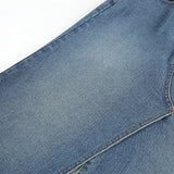 2025 Summer Commute High-Rise Thin Open Fork Blue Denim Skirt Retro Old Bag Hip Half Skirt 68HZ