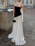 Women's Clothing 2025 Autumn Holiday Style Elegant French Dress Big Fairy Wave Evening Dress 68HZ