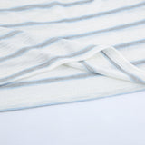 Autumn Design Thin Collar Striped Knitted Shirt Long Sleeve Loose Thin Shoulder Sleeve Leisure Top 68HZ