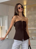 New Fashion Bra Open Shirt Repair Commuting Top Spring And Summer Simple Temperament Collar Women's Clothing 68HZ