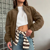 2025 Autumn And Winter High-End Jacket Retro Personality Street Cardy Color Velvet Warm Coat Woman 68HZ