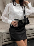 French Commuting Yarn Temperament Collar Shirt 2025 Spring And Summer Fashion New Top Woman 68HZ