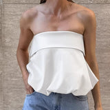 French Color-Butt Sexy Chest-Width Strap With Small Vest 2025 Spring And Summer Fashion New Top Lady 68HZ