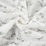 Cotton Lace White Thigh Crepe High-Waist Casual Flared Trousers 2025 New Fashion Trousers 68HZ