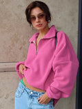 Autumn And Winter New Pink Collar Velvet Tweed 2025 Fashion Women's Velvet Top 68HZ