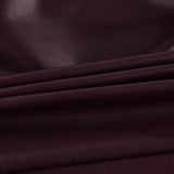 Vintage Wine Red Autumn And Winter Leather Coat Female Senior Feeling Long Sleeves Up Her Belt To Collect Waist Thin Leather Jacket 68HZ