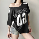 2025 Women's WISH Summer New Fashion Letter Prints Short-Sleeved Loose T-Shirt Women 68HZ