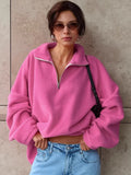 Autumn And Winter New Pink Collar Velvet Tweed 2025 Fashion Women's Velvet Top 68HZ