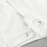 New White High-Waisted Trousers Fashion Simple Casual Pants Panties Loose Autumn Women's Clothing 68HZ