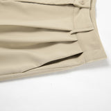 Spring And Summer New Commuting Style Sleeveless V-Neck Hanging Neck Hot Pants Set 2025 Fashion Two Sets 68HZ