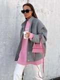 Grey Hair Coat Temperament Collar 2025 New Autumn And Winter High Sense Commuting Clothes Women 68HZ
