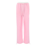Ins Fashion Lumbar Thromic Tying With Low-Waisted Sweatpants 2025 Autumn And Winter New Trousers 68HZ