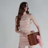 2025 Summer New Small Wood Ear Folding Waistless Sleeveless Bra Bag Hip Skirt Women 68HZ