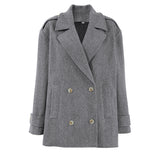 2025 Autumn And Winter New Casual Lazy Fashion With Long Hair And Women's Blazer 68HZ