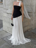 Women's Clothing 2025 Autumn Holiday Style Elegant French Dress Big Fairy Wave Evening Dress 68HZ