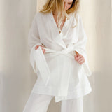2025 French Loose Double-Layered Gauze Shirt Trousers Two Sets Of Women's Cotton Casual Fashion Suit Women 68HZ
