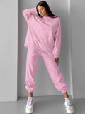 Pink Autumn And Winter New Velvet Long-Sleeved Casual Set 2025 Fashion Two-Piece Women 68HZ