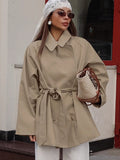2025 New Design Windbreaker Women's Long Karat Jacket With Autumn Long-Sleeved Jacket 68HZ