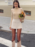 Slide Velvet Skirt Autumn And Winter New High-Waisted Hip Skirt 2025 New Women's Babes Half Skirt 68HZ