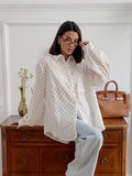 Casual Apricot-Coled Long-Sleeved Loose Pocket Top Summer Simple Commuter Jafuse Shirt Woman 68HZ