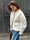 Add Thick Hair To The Coat Women 2025 Autumn And Winter New Famous Wind Coarse Hair And Small Fragrant Wind Top 68HZ