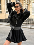 Sexy Chiffon Pure White Folded Super Short Skirt 2025 Summer Fashion New Set Short Skirt Girl 68HZ