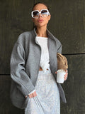 Grey Hair Coat Temperament Collar 2025 New Autumn And Winter High Sense Commuting Clothes Women 68HZ