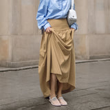Spring And Summer Classic Retro Fashion Karting Casual High-Rise High-Rise Commuting Sexy Half-Dress Skirt 68HZ