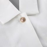 Old Money Style High-End Suit 2025 Summer Sexy Deep V Hanging Neck On The Back Shorts Two Sets 68HZ
