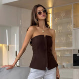 New Fashion Bra Open Shirt Repair Commuting Top Spring And Summer Simple Temperament Collar Women's Clothing 68HZ
