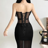 In The Autumn Of 2025, The New Women's Clothing Solid Color Repair Street Fashion Is Wrapped In A Chest-Covered Vest 68HZ