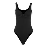 2025 Summer New Solid Color Sexy Fashion Hollow V-Neckless Sleeveless Slimming Body-In-Joint Woman 68HZ