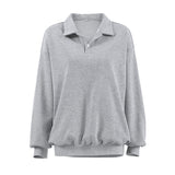 2025 Autumn And Winter Fashion New Loose Leisure Lantern Lantern Polo Collar Design Top Lady 68HZ