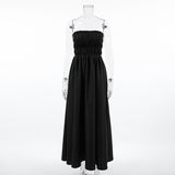 2025 Summer Babes Sleeveless Breast Temperament Dress High-End Seaside Holiday Little Black Dress Woman 68HZ